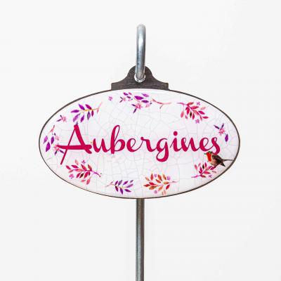 Aubergines etiquette a planter 1
