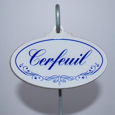 Cerfeuil - étiquette à planter avec tuteur