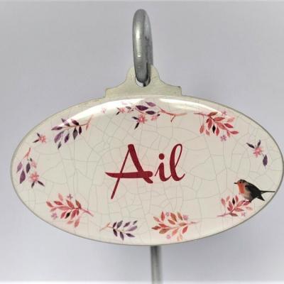 Etiquette de jardin ail
